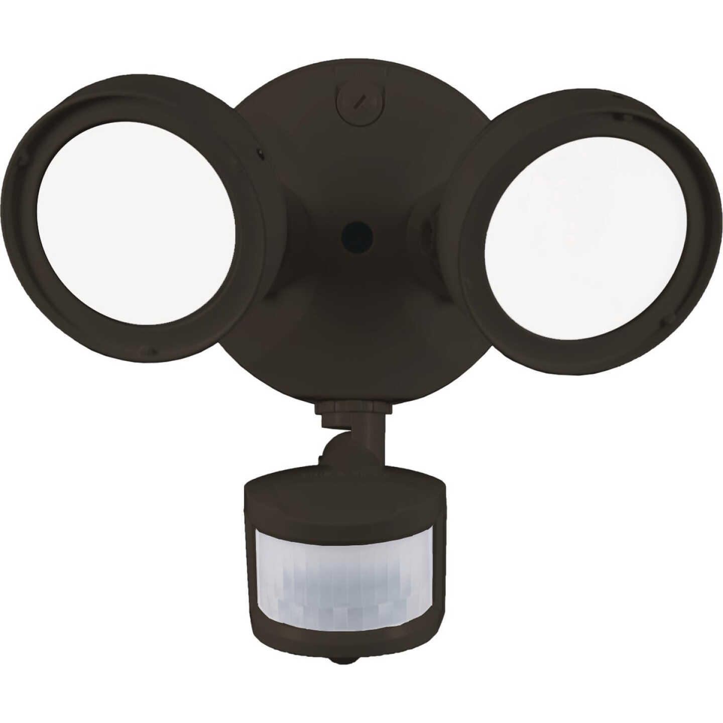 Halo Lumen Selectable Bronze Motion Activated LED Floodlight Fixture Image 1