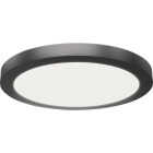 Feit Electric Edge-Lit 11 In. Matte Black Round 6-Way LED Flush Mount Light Image 1