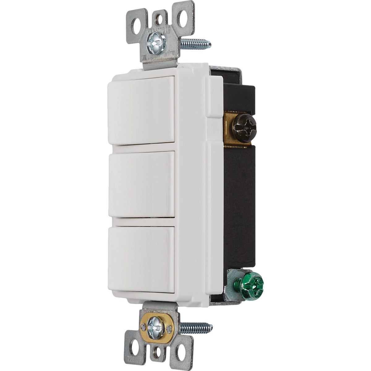 Broan-NuTone 3-Function 15A 120V White Rocker Switch for Bathroom Exhaust Fan Image 4