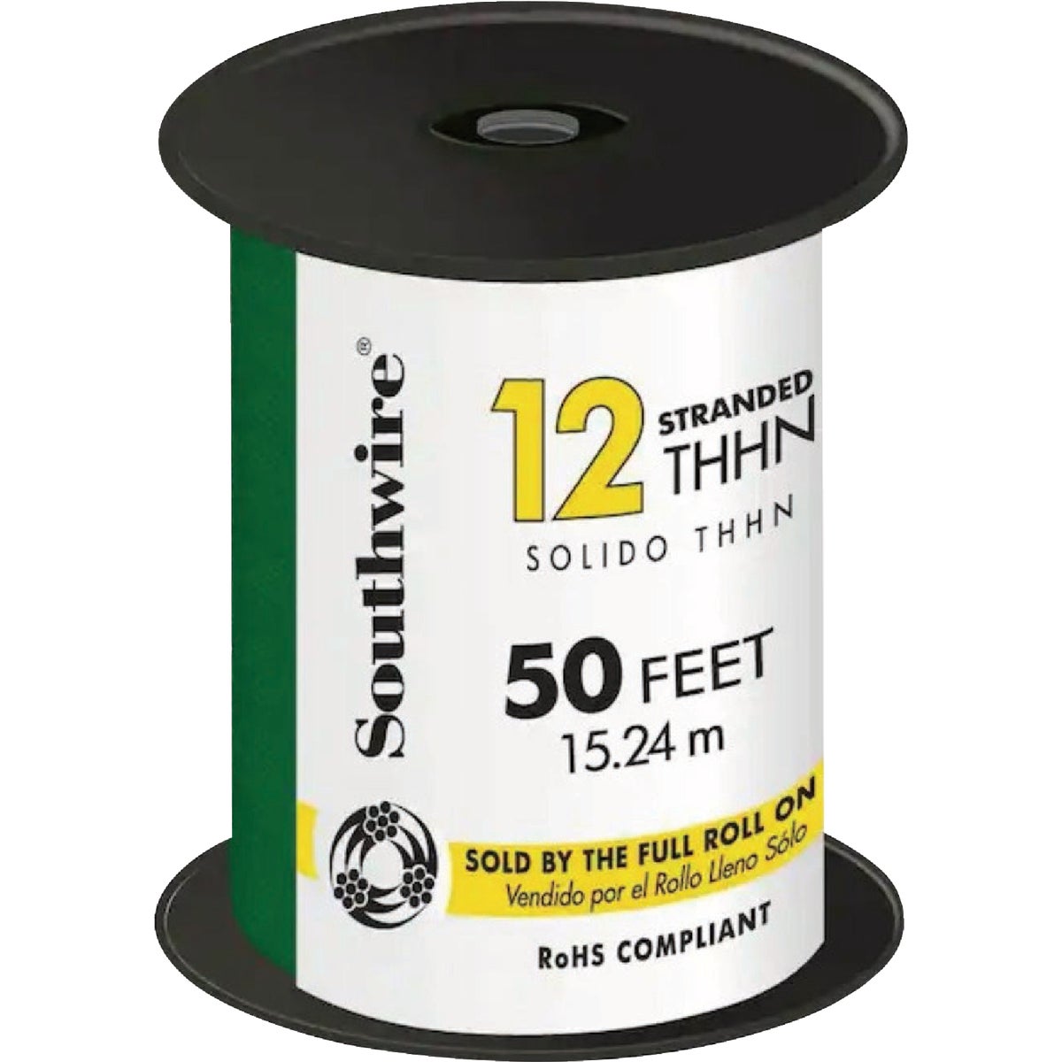 Southwire SIMpull 50 Ft. 12 AWG Stranded Green THHN Electrical Wire