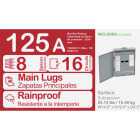 Square D Homeline 125A 8-Space 16-Circuit Raintight Main Lug Plug-on Neutral Load Center Image 2