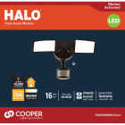 Halo Lumen Selectable Bronze Square Head Motion Activated LED Floodlight Fixture Image 2