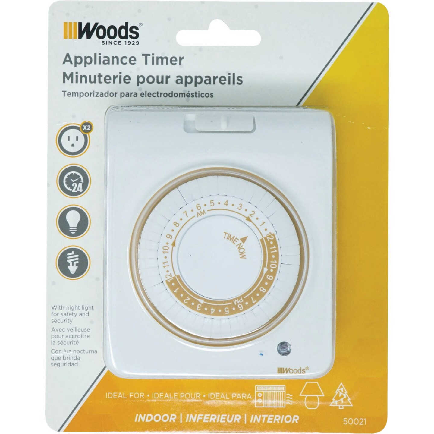 Southwire 2-Outlet Indoor Mechanical Timer Image 1