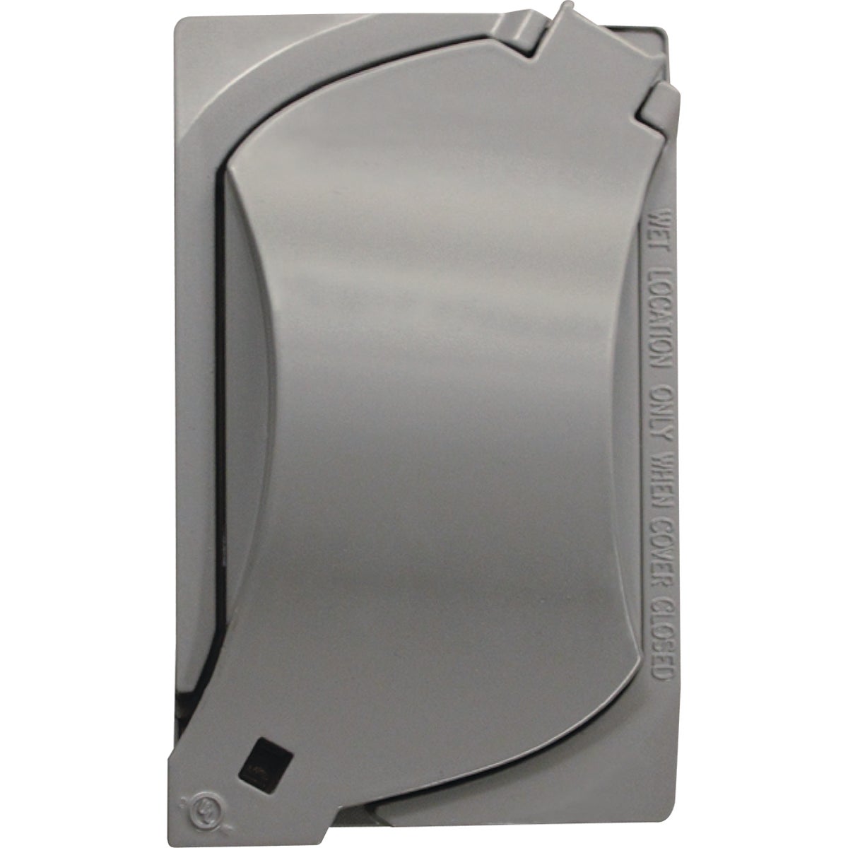 Southwire 6-In-1 Single Gang Gray Vertical/Horizontal Multi-Use Weatherproof Cover