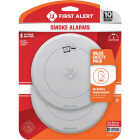 First Alert SM210 10-Year Battery Photoelectric Smoke Alarm with Slim Profile (2-Pack) Image 1