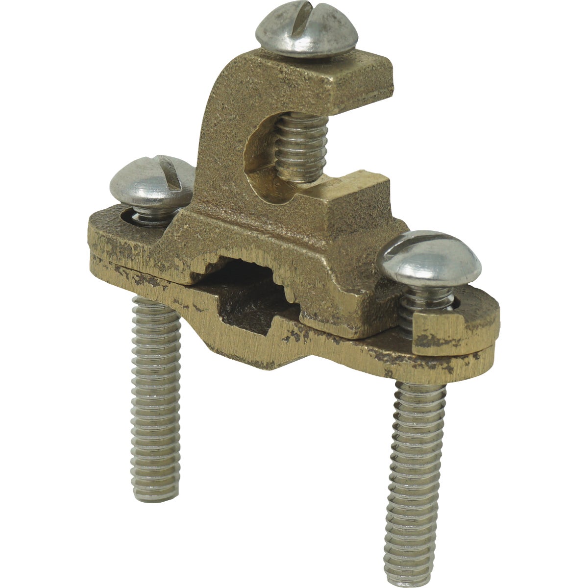 Southwire Bronze Ground Clamp with Integrated Lay-In Lug