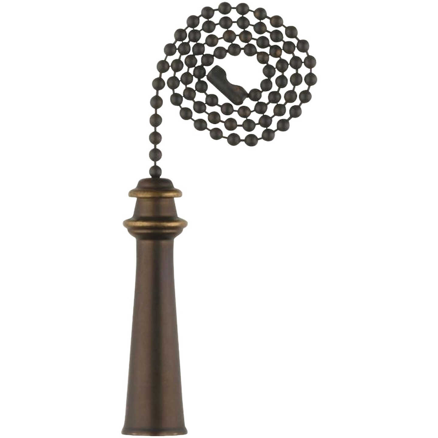 Westinghouse 12 In. Oil Rubbed Bronze Pull Chain with Trophy Ornament Image 1