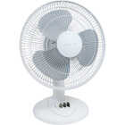 Denali Aire 12 In. 3-Speed White Oscillating Table Fan Image 1