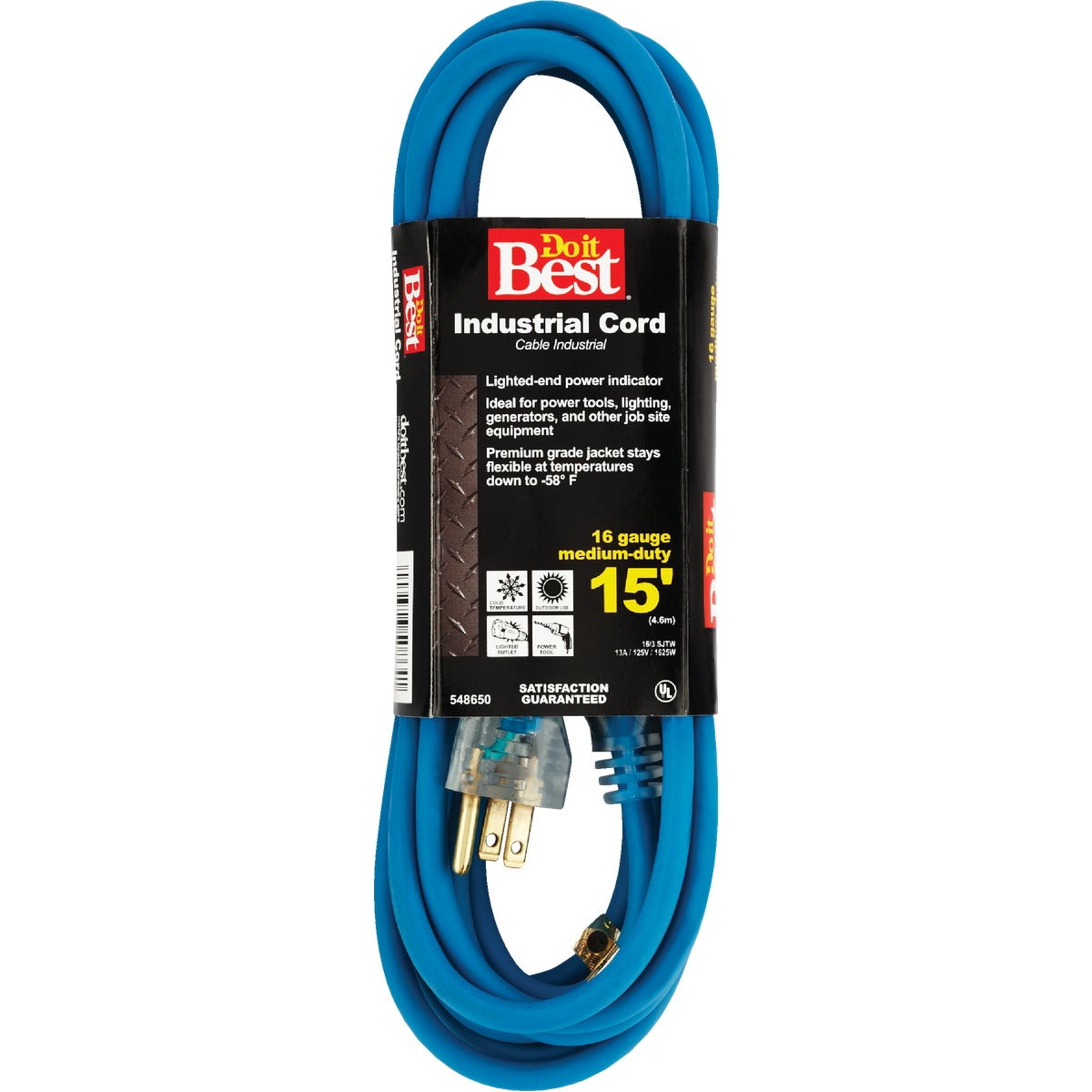 Master Electrician 15 Ft. 16/3 Industrial Outdoor Extension Cord