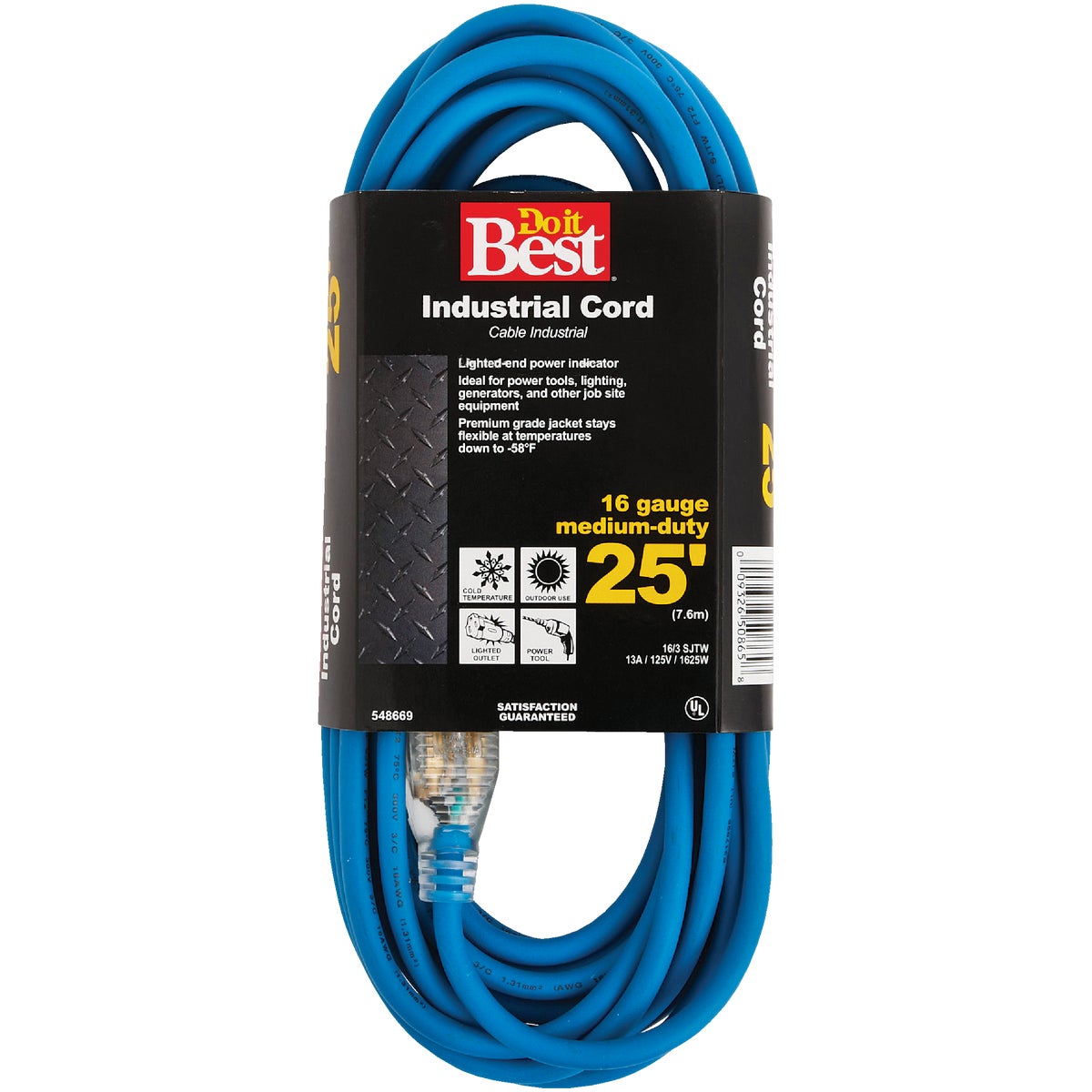 Master Electrician 25 Ft. 16/3 Industrial Outdoor Extension Cord
