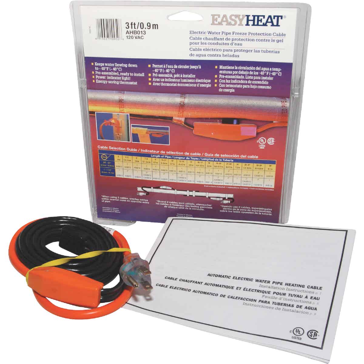 Easy Heat 3 Ft. 120V Pipe Heating Cable Image 3