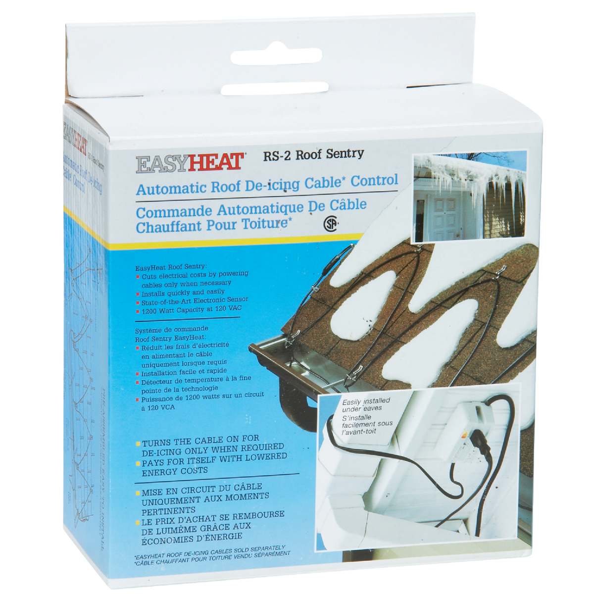 Easy Heat 1200W Roof De-Icing Heating Cable Control Image 2