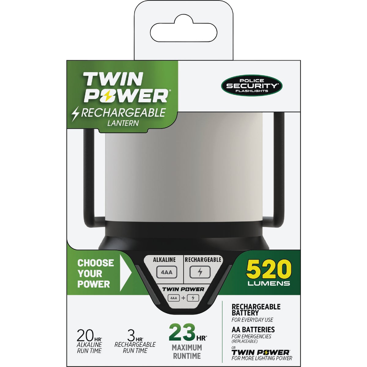 Police Security Twin Power LED Lantern Image 5