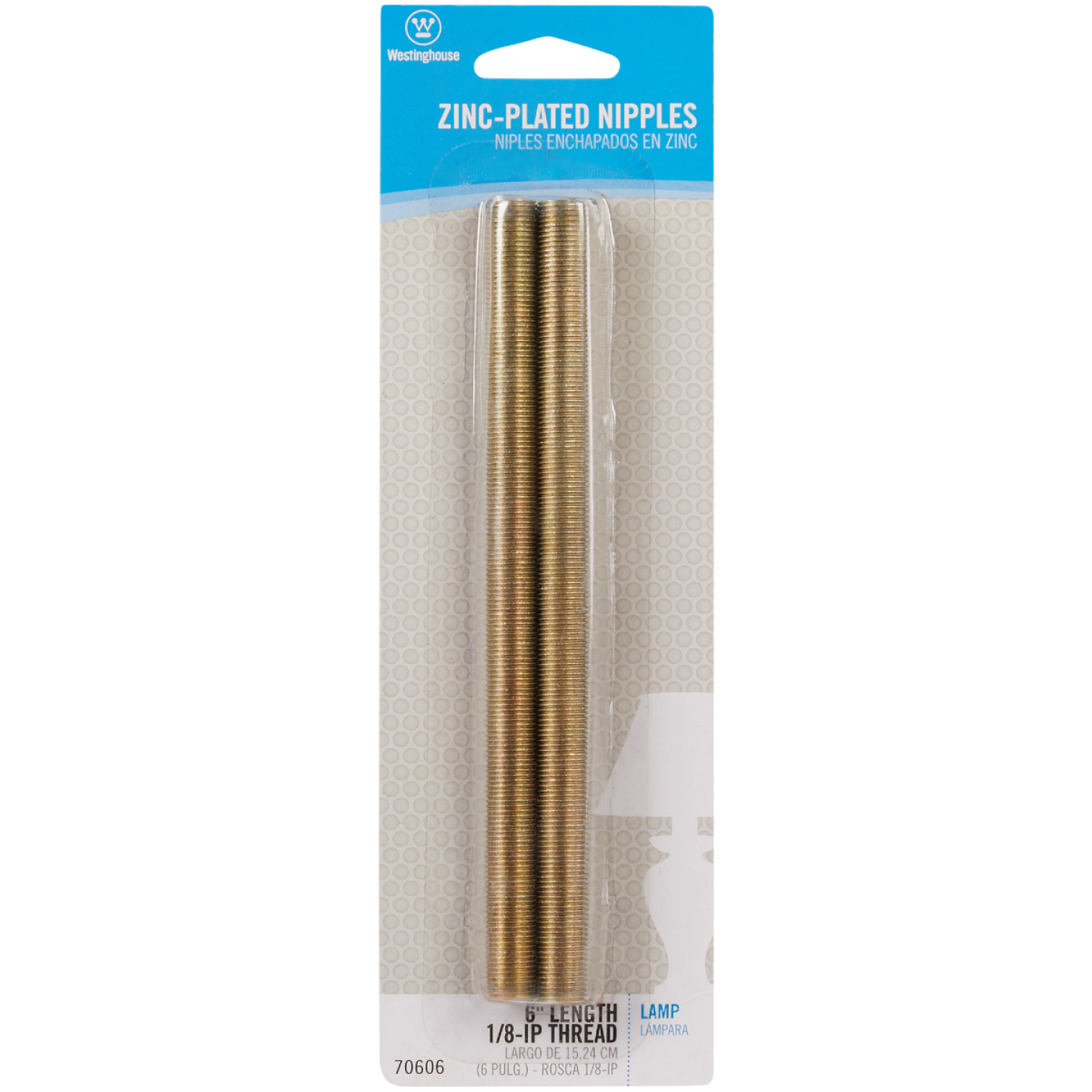 Westinghouse 1/8-IP 6 In. Steel Lamp Nipple (2-Pack) Image 2