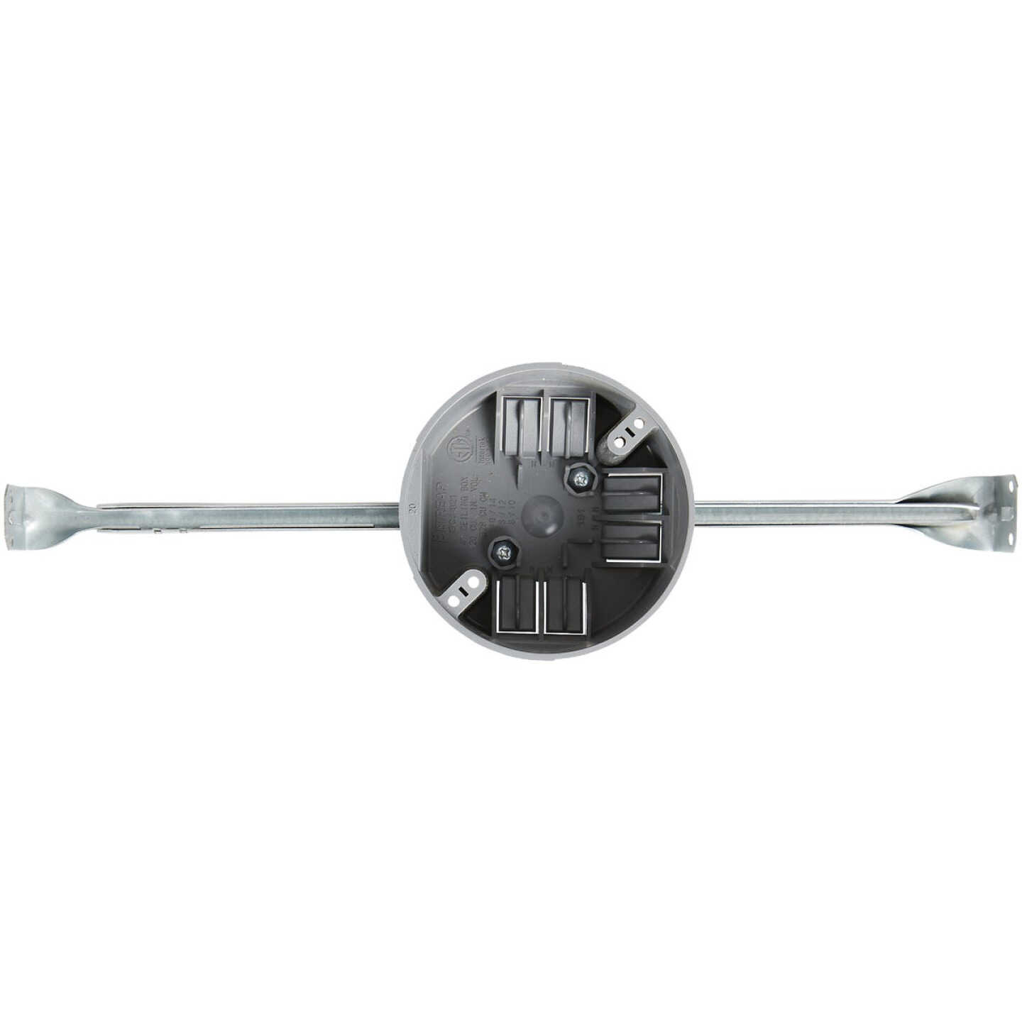 50 Lb. Rating Hanger PVC Molded New Work Ceiling Box Image 2