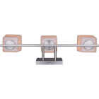 Canarm Hartley 3-Light Brushed Nickel Vanity Bath Light Fixture, Flat Opal Glass Image 4