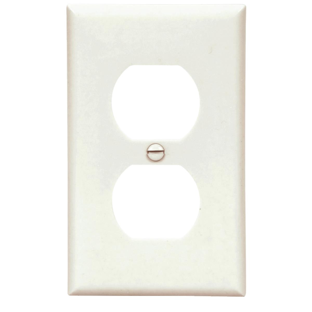 WHT RECPT WALL PLATE Image 1