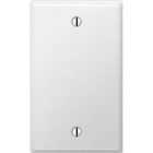 Amerelle 1-Gang Standard Stamped Steel Blank Wall Plate, Smooth White Image 1