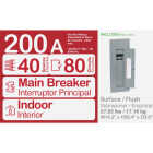 Square D Homeline 200A 40-Space 80-Pole Indoor Meter Breaker Panel Image 2