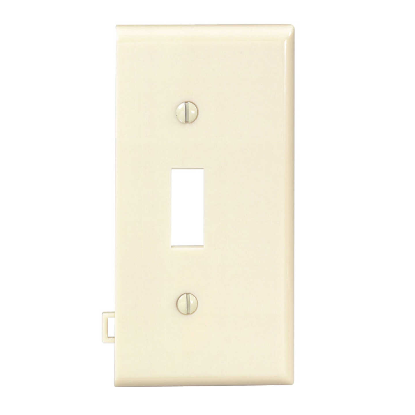 Leviton 1-Gang Plastic Sectional Toggle Switch Wall Plate End Panel, Ivory Image 1