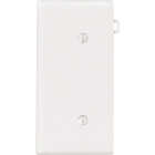 Leviton 1-Gang Standard End Nylon Blank Wall Plate, White Image 1
