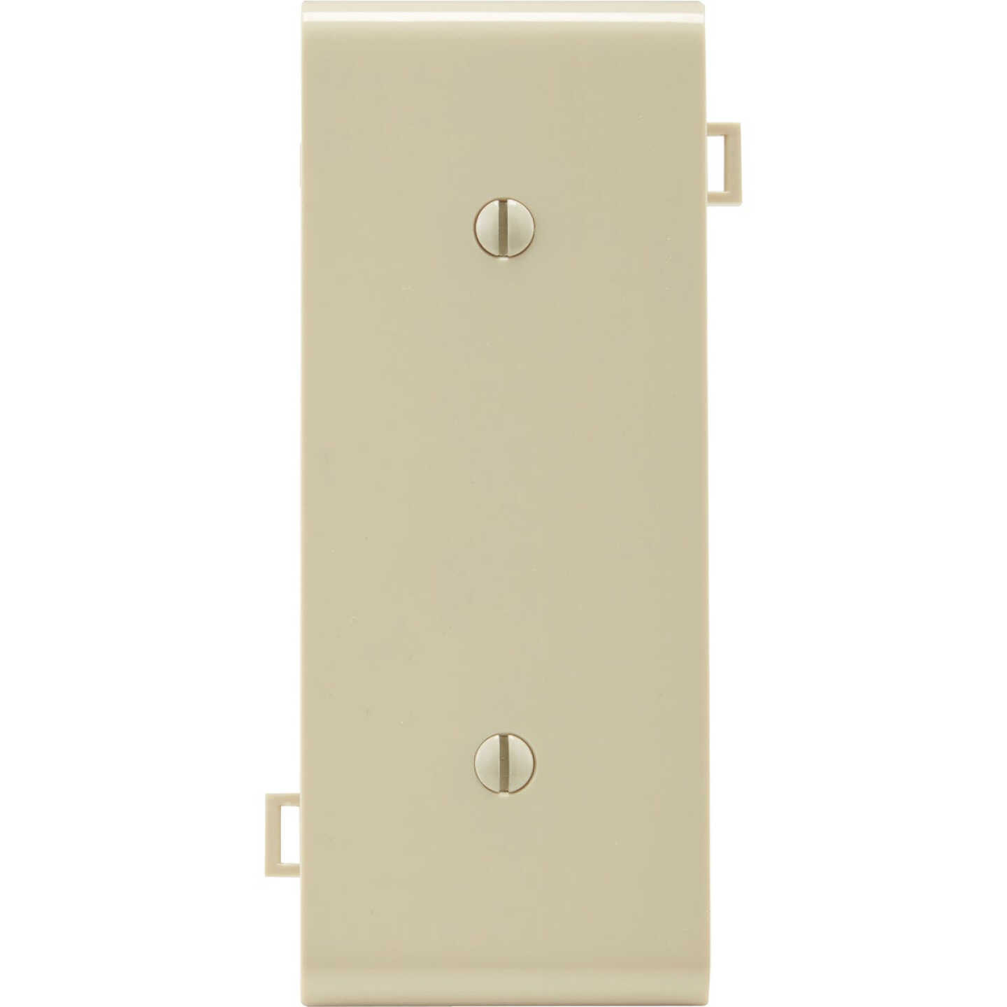 Leviton 1-Gang Standard Center Nylon Blank Wall Plate, Ivory Image 1