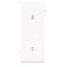 Leviton 1-Gang Standard Center Nylon Blank Wall Plate, White Image 1