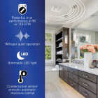 Panasonic Whisper Choice 80/110 CFM Bathroom Exhaust Fan with Dimmable LED Light Image 3