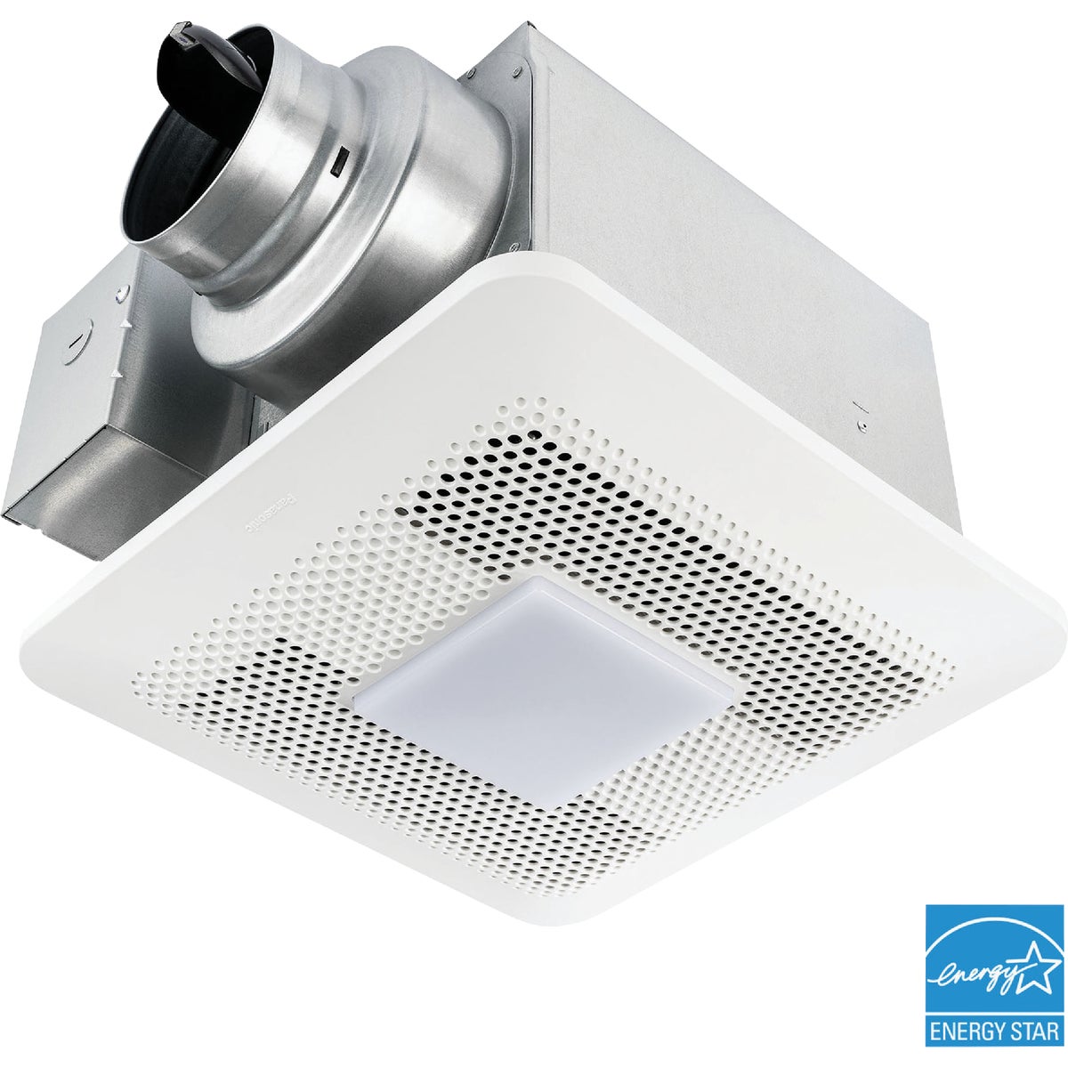 Panasonic Whisper Choice 80/110 CFM 0.3/0.4 Sones 120V Auto Bath Exhaust Fan with LED Light