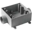 Carlon 2-Gang PVC Molded Rigid Non-Metallic Dead-End Termination Wall Box, 3/4 In. Outlet Image 1