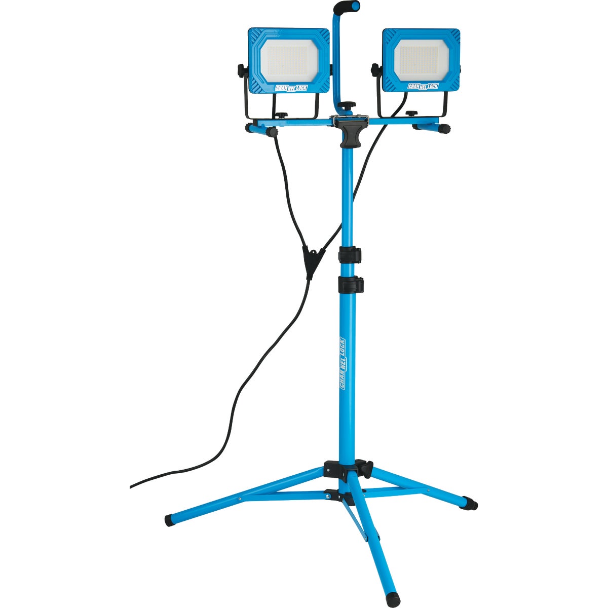 Channellock 24,000 Lm. Dual-Head Tripod Work Light With AC Outlets