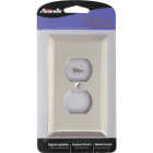 Amerelle 1-Gang Stamped Steel Outlet Wall Plate, Brushed Nickel Image 2