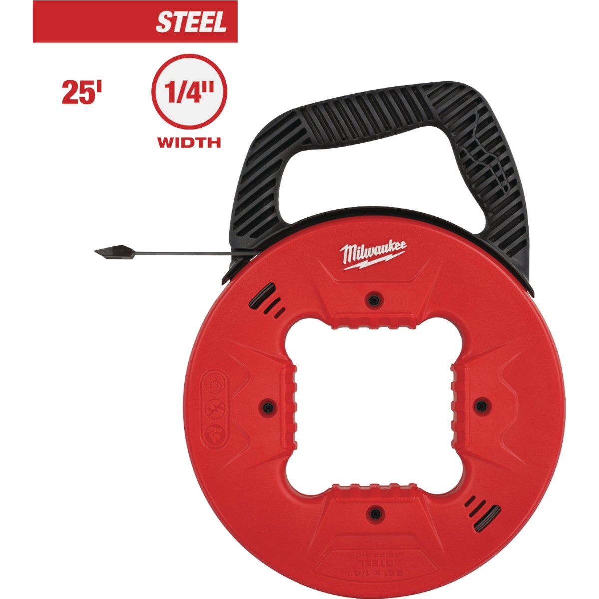 Milwaukee 1/4 In. W. x 25 Ft. L. Steel Fish Tape