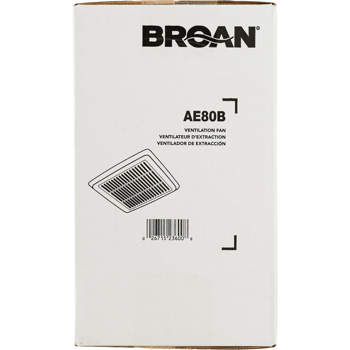 Broan-NuTone Flex Series 80 CFM 1.2 Sones 120V Ceiling Room Side Installation Bath Exhaust Fan Image 2
