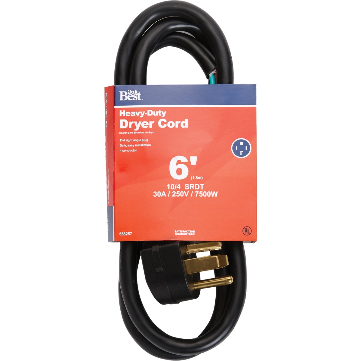 Master Electrician 6 Ft. 10/4 30A Dryer Cord