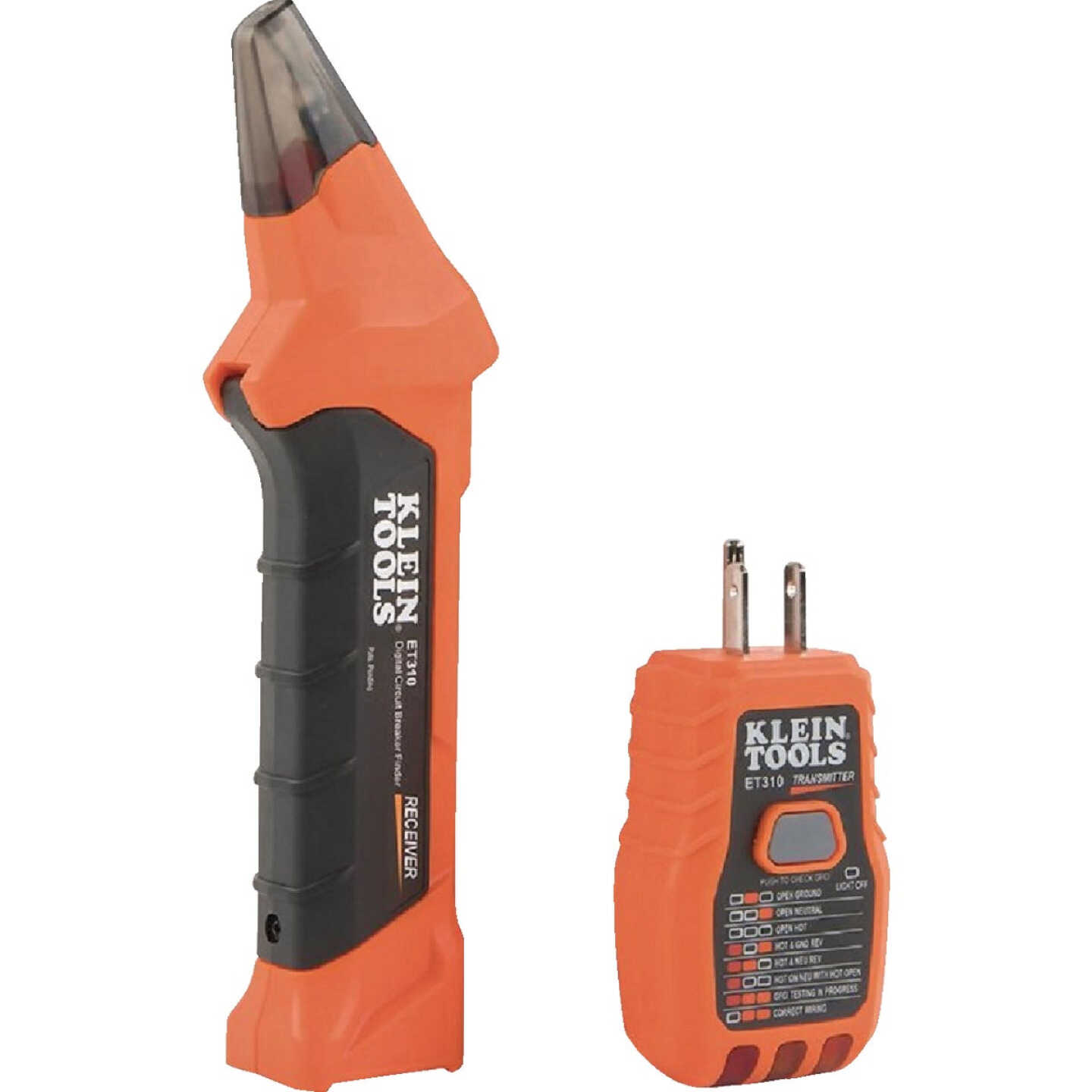 Klein 90V to 120V Circuit Breaker Finder with Integrated GFCI Outlet Tester Image 1