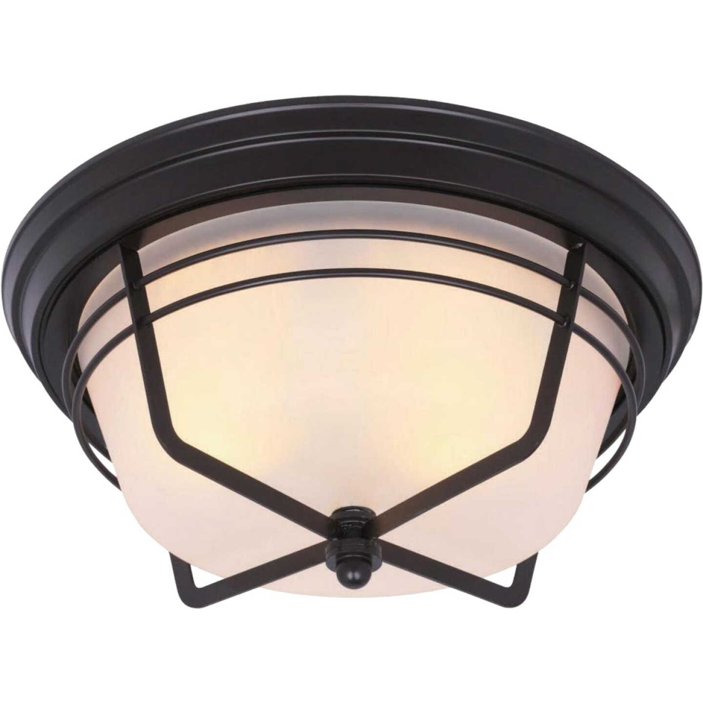 Westinghouse Bonneville 2-Light Weathered Bronze Exterior Flush Mount Fixture Image 1