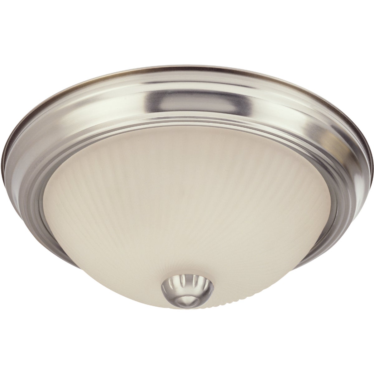 Canarm 11 In. Brushed Nickel Incandescent Flush Mount Ceiling Light Fixture