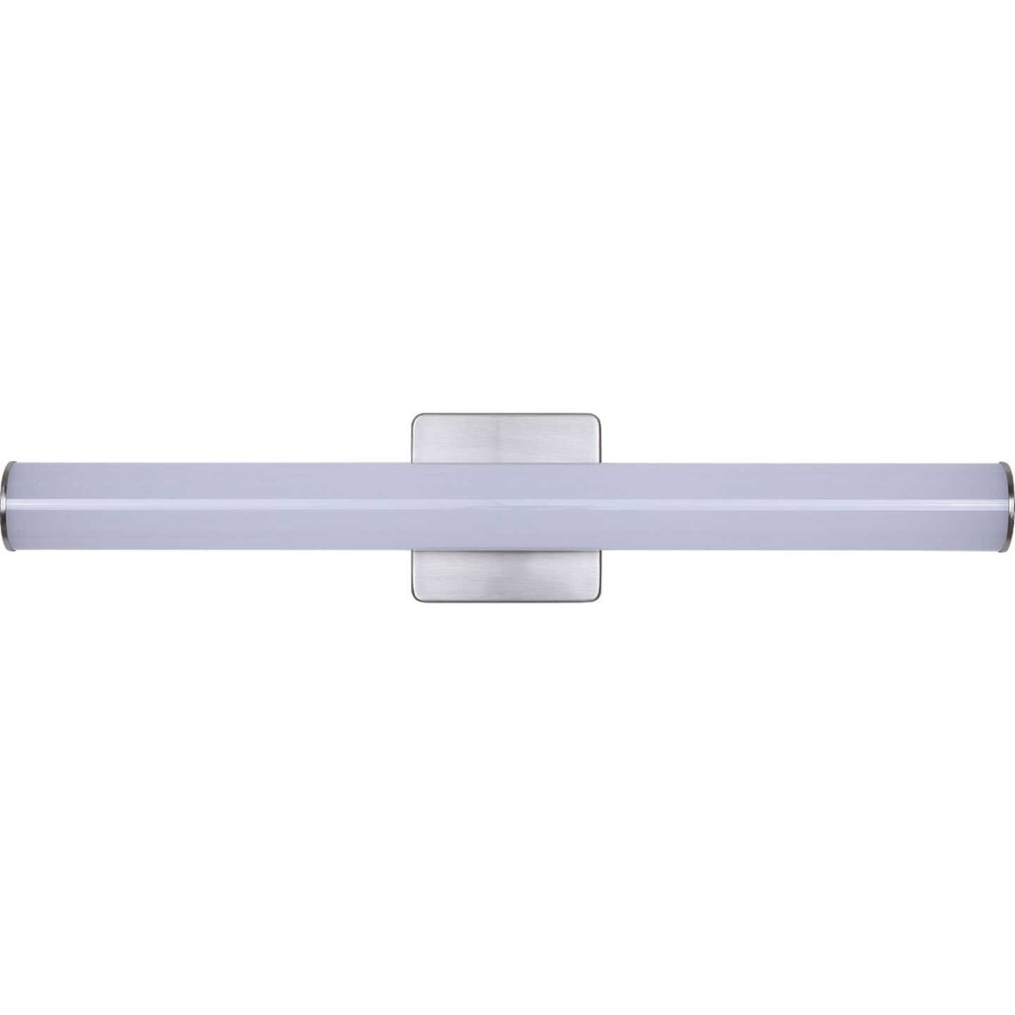 Canarm Osten 24 In. Brushed Nickel LED Vanity Bath Light Fixture, Tubular Glossy Opal Glass Image 1