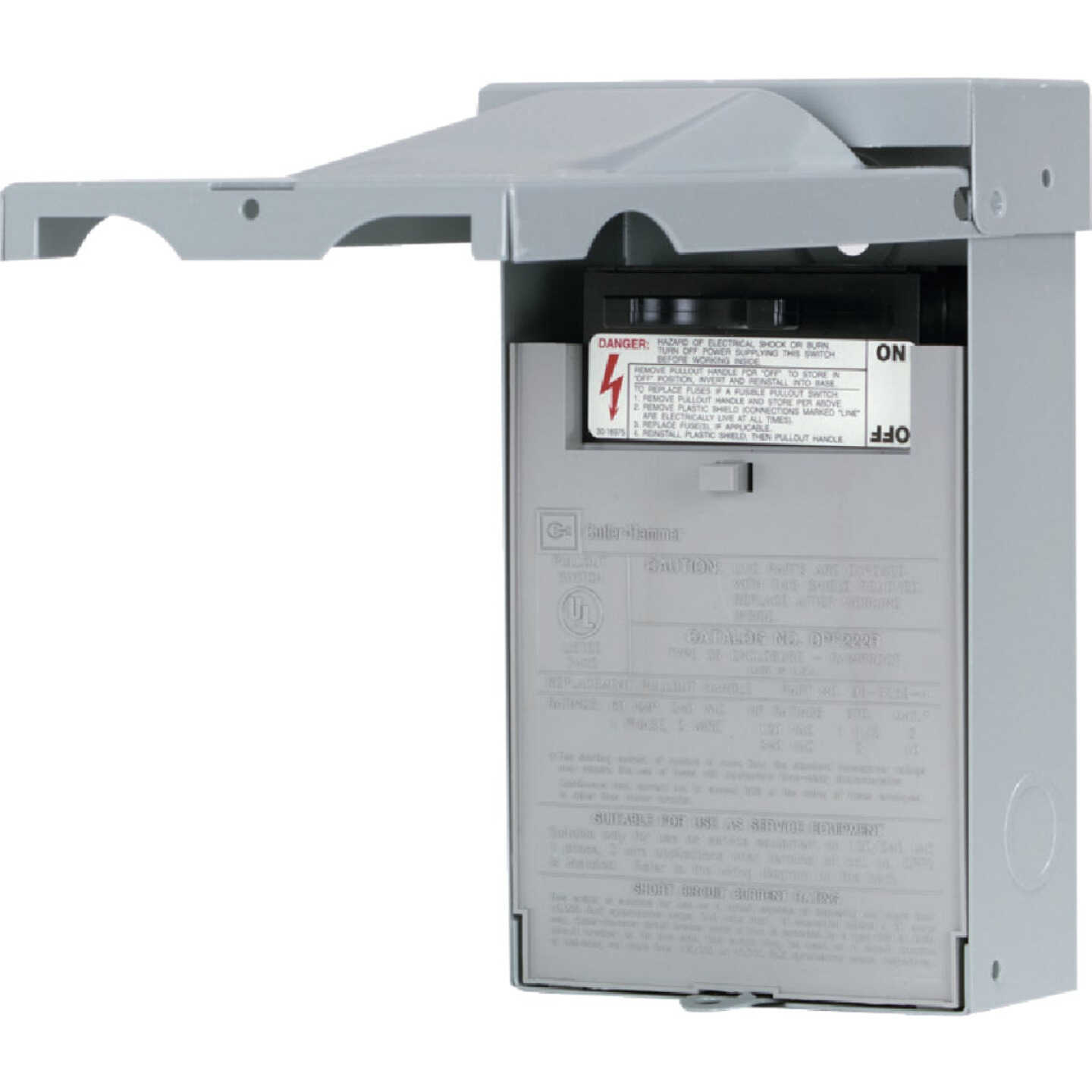 Eaton 30A 120/240V Fused Air Conditioner Disconnect Image 1