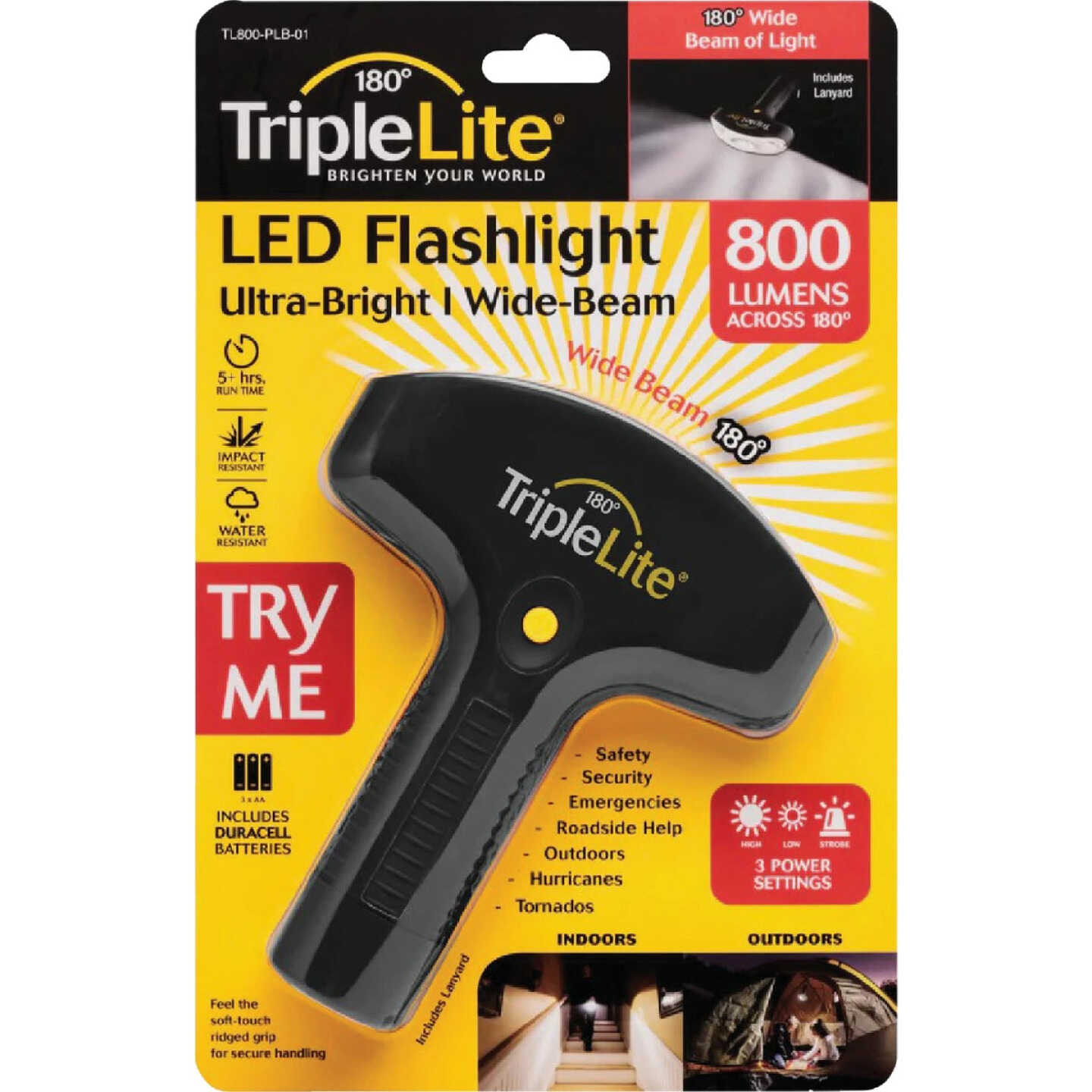 TripleLite 800 Lm.180 Deg LED Flashlight Image 1