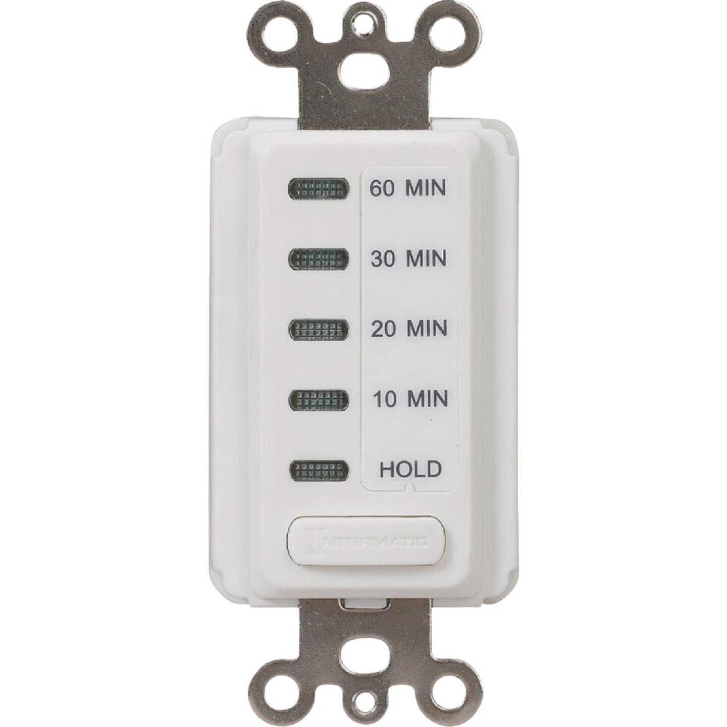 Intermatic 120V 15A In-Wall Electronic Countdown Timer with Pre-Set Times Image 1