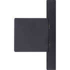 Canarm Jonah 24 In. Black LED Vanity Bath Light Fixture, Square Glossy Opal Glass Image 4