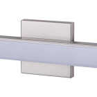Canarm Jonah 24 In. Brushed Nickel LED Vanity Bath Light Fixture, Square Glossy Opal Glass Image 1