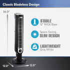 Lasko 36 In. Black Tower Fan Image 5