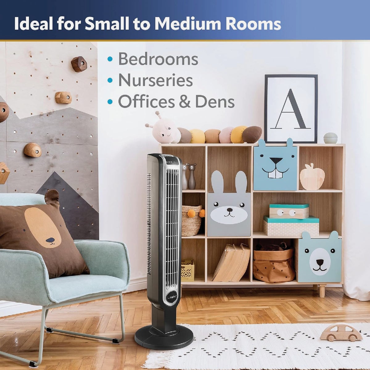 Lasko 36 In. Black Tower Fan Image 8