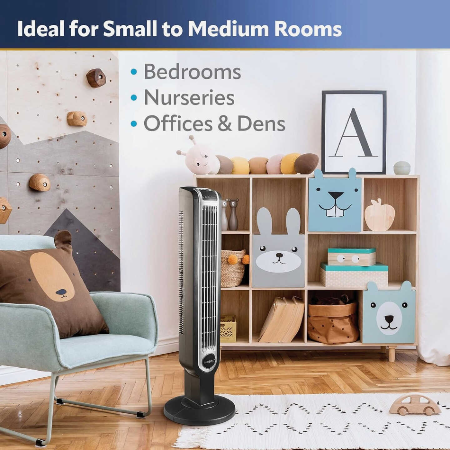 Lasko 36 In. Black Tower Fan Image 8