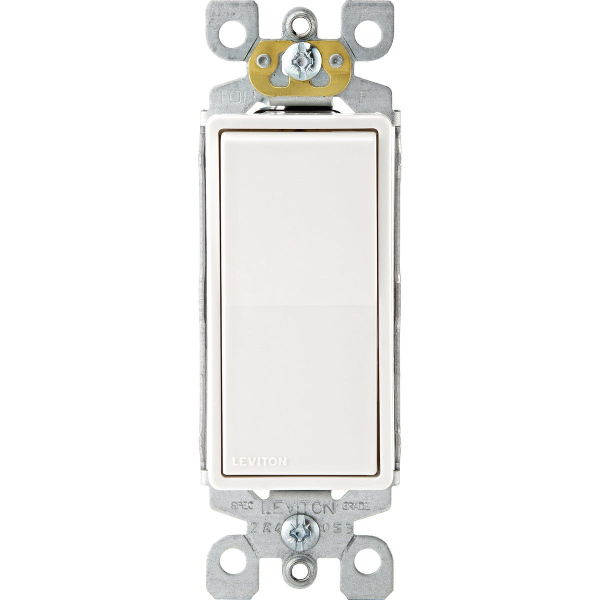 Leviton Decora Residential Grade 15A Antimicrobial Treated Rocker Switch, White (5-Pack)