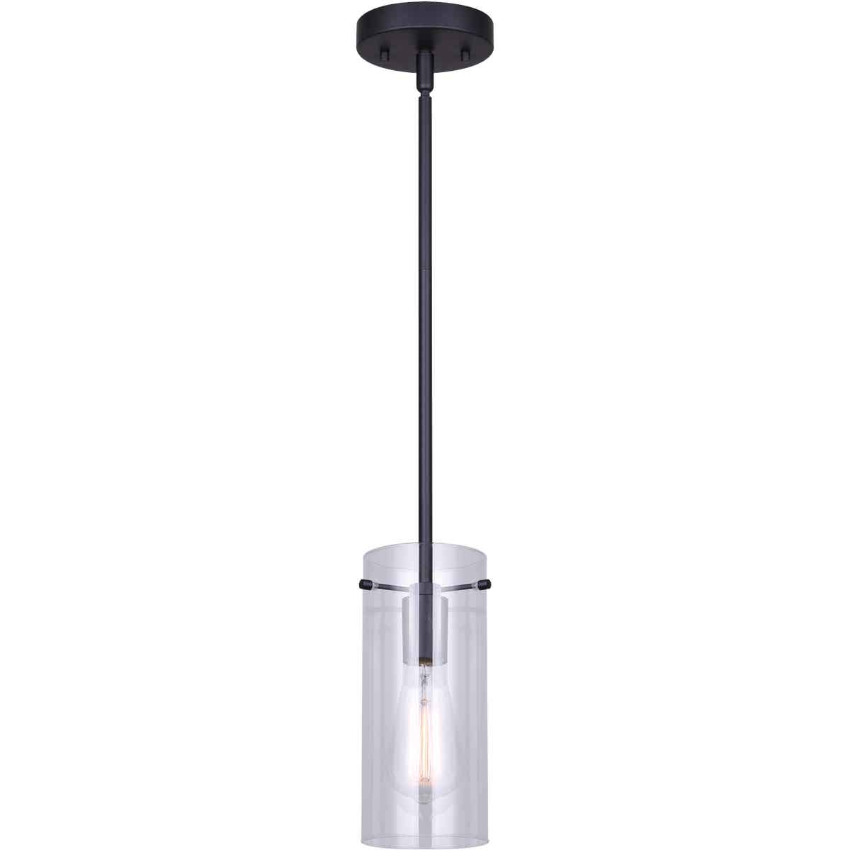 Home Impressions Joni 1-Bulb Black Incandescent Pendant Light Fixture