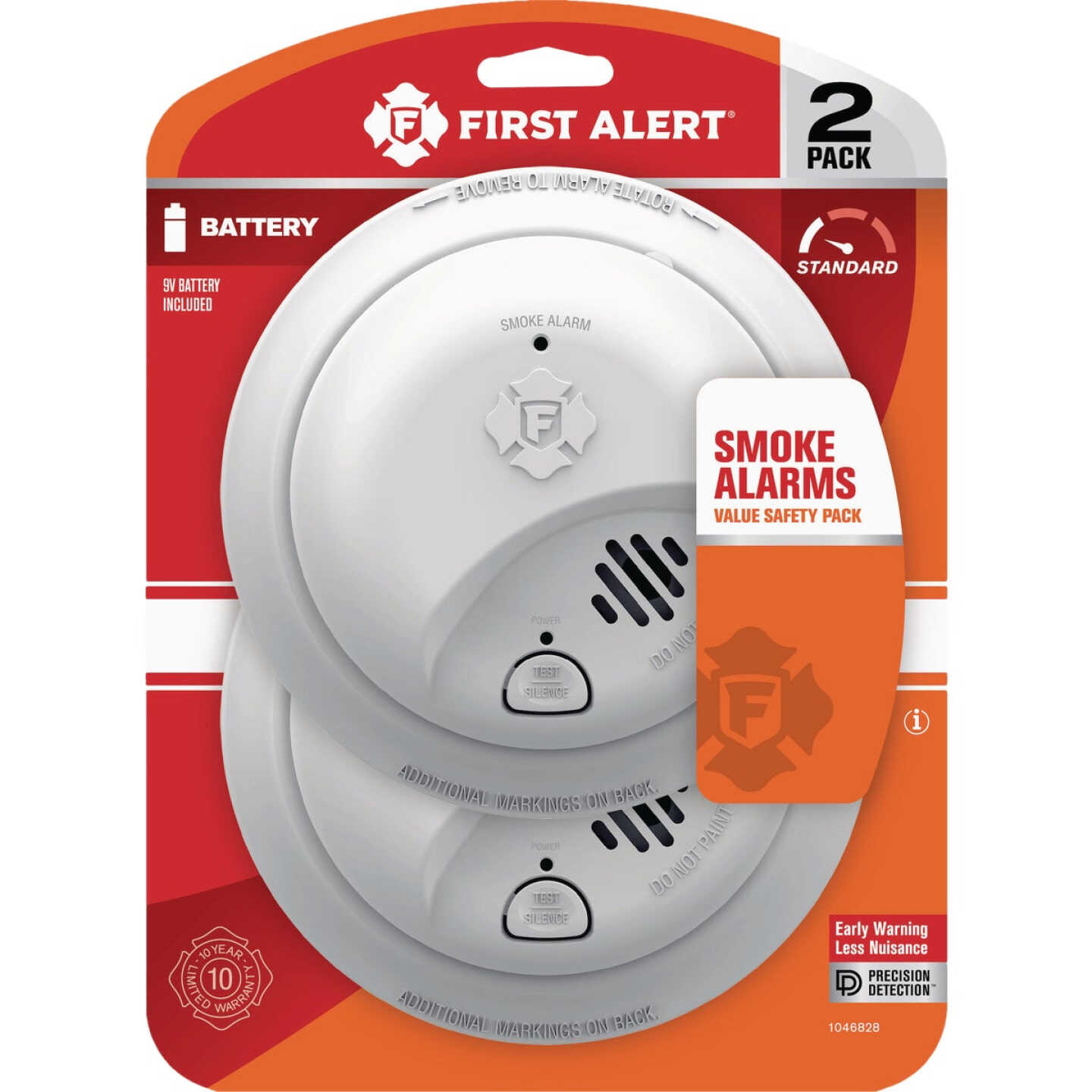 First Alert SMI100 Battery Operated Ionization Smoke Alarm (2-Pack) Image 1